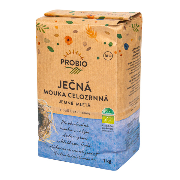 210005 Mouka ječná celozrnná jemně mletá 1 kg BIO PROBIO-3