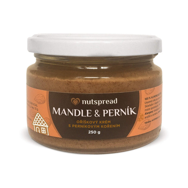 323017 !X! Krém z pražených mandlí s perníkovým kořením 250 g NUTSPREAD-1