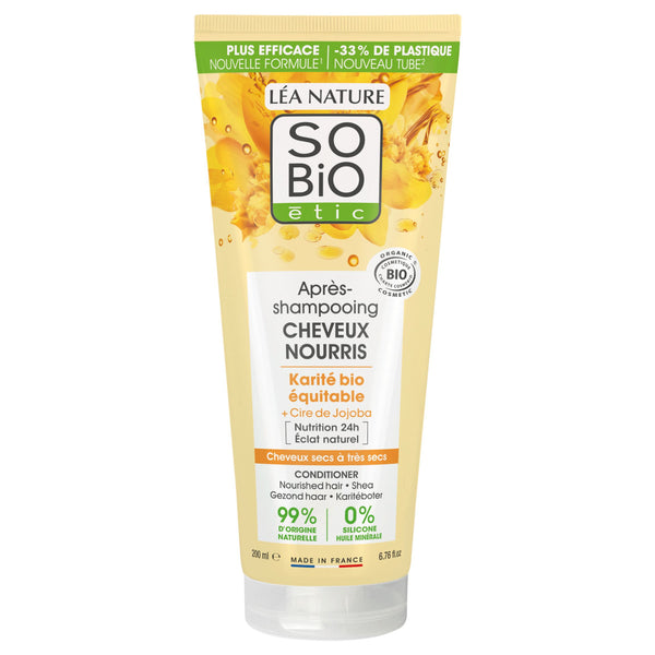 SO’BiO étic Kondicionér vyživující s bambuckým máslem a arganovými ceramidy BIO (200 ml)