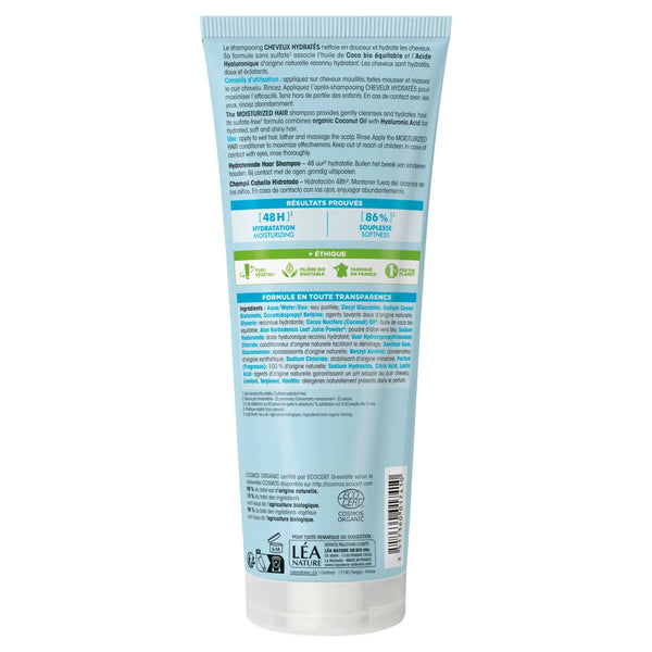 SO’BiO étic Šampon hydratační s kokosem a kyselinou hyaluronovou BIO (250 ml)