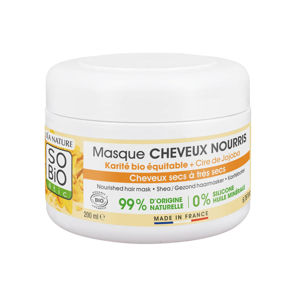 SO’BiO étic Maska vlasová 3v1 vyživující s bambuckým máslem a jojobou BIO (200 ml)