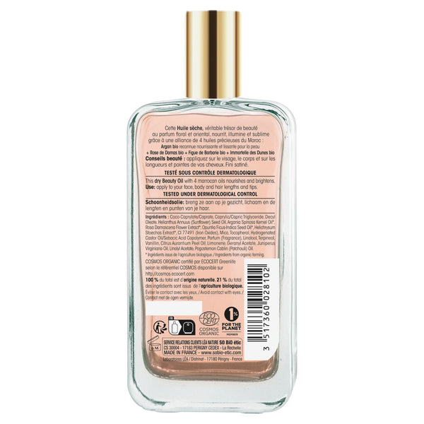 SO’BiO étic Précieux Argan Pěstící olej na tělo, tvář i vlasy BIO - růžový (100 ml)