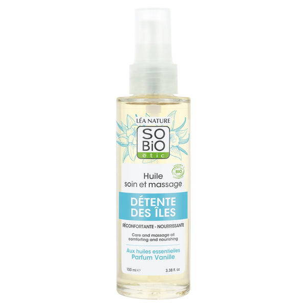 SO’BiO étic Olej tělový masážní s vanilkou BIO (100 ml)