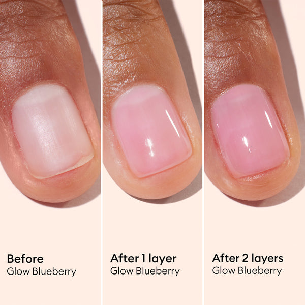 Manucurist Green Pečující schnoucí lak na nehty Active Glow - Blueberry (15 ml)