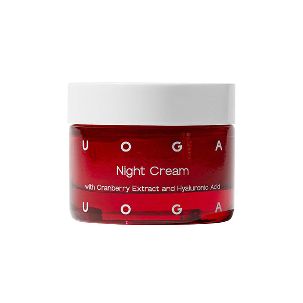 Uoga Uoga Noční krém s brusinkami a kyselinou hyaluronovou BIO (40 ml)