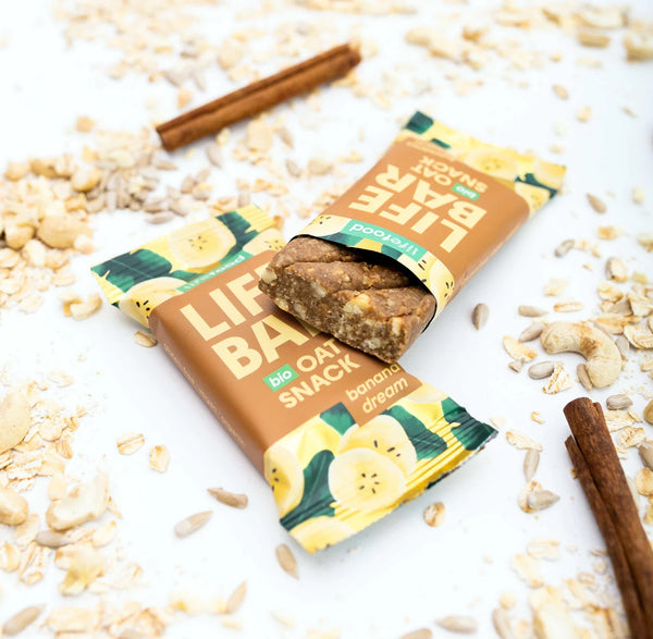Lifefood Tyčinka Lifebar Oat Snack Banana Dream BIO (40 g)