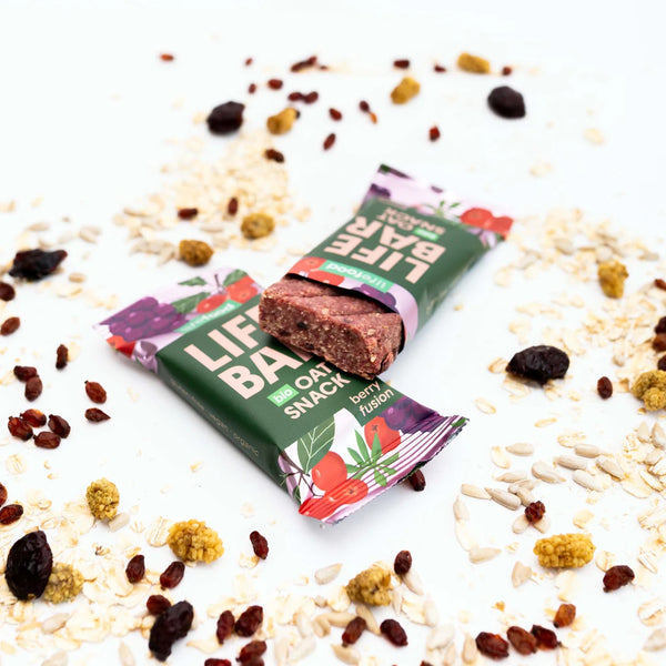 Lifefood Tyčinka Lifebar Oat Snack Berry Fusion BIO (40 g)