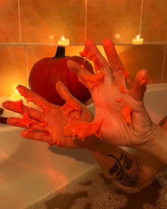 Pure Harmony Bublíkův halloweenský koupací sliz s probiotiky - oranžový (140 g)
