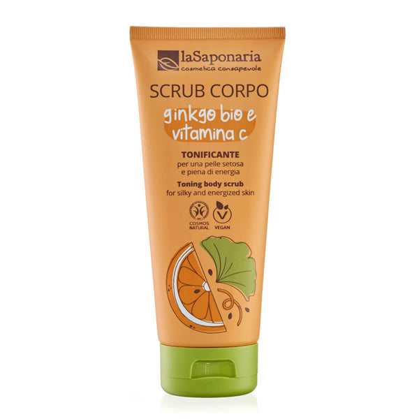laSaponaria Tělový peeling s BIO ginkgo bilobou a vit. C