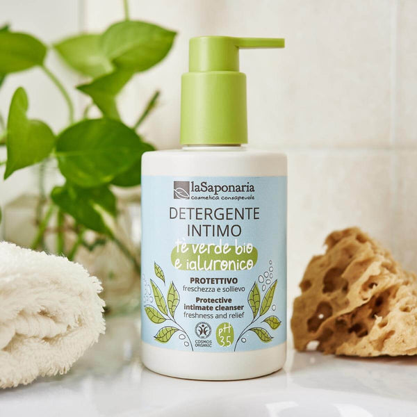 laSaponaria Intimní mycí gel ochranný se zeleným čajem BIO (250 ml)