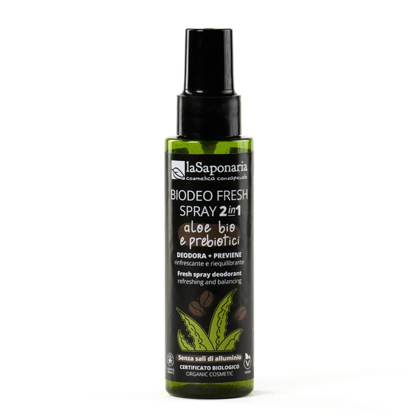 laSaponaria Pánský deodorant ve spreji s aloe vera a prebiotiky BIO (100 ml)
