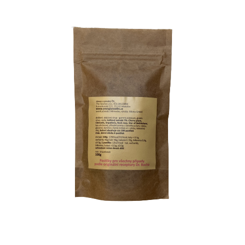 Energie rostlin Bachovy esence Krizová esence - pastilky + náhr. náplň (50 g + 100 g)