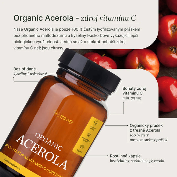 Trime Organic Acerola (90 kapslí)