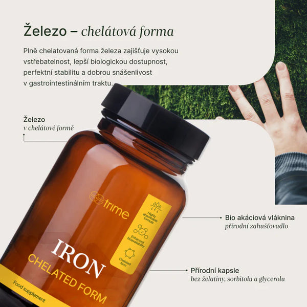Trime Železo - bisglycinát železnatý (90 kapslí)