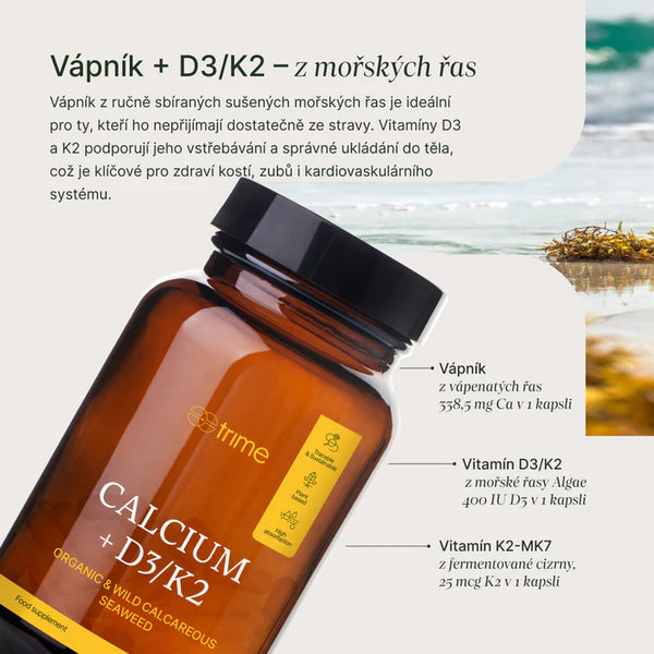 Trime Calcium + D3/K2 (90 kapslí)