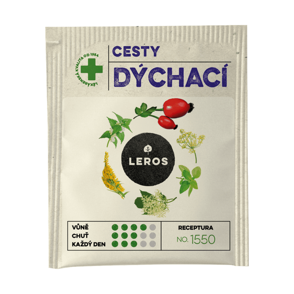 LEROS Bylinný čaj Cesty dýchací - nálev. sáčky (20 x 1,5 g)