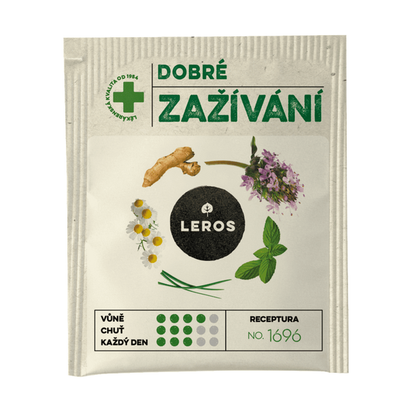 LEROS Bylinný čaj Dobré zažívání - nálev. sáčky (20 x 1,5 g)