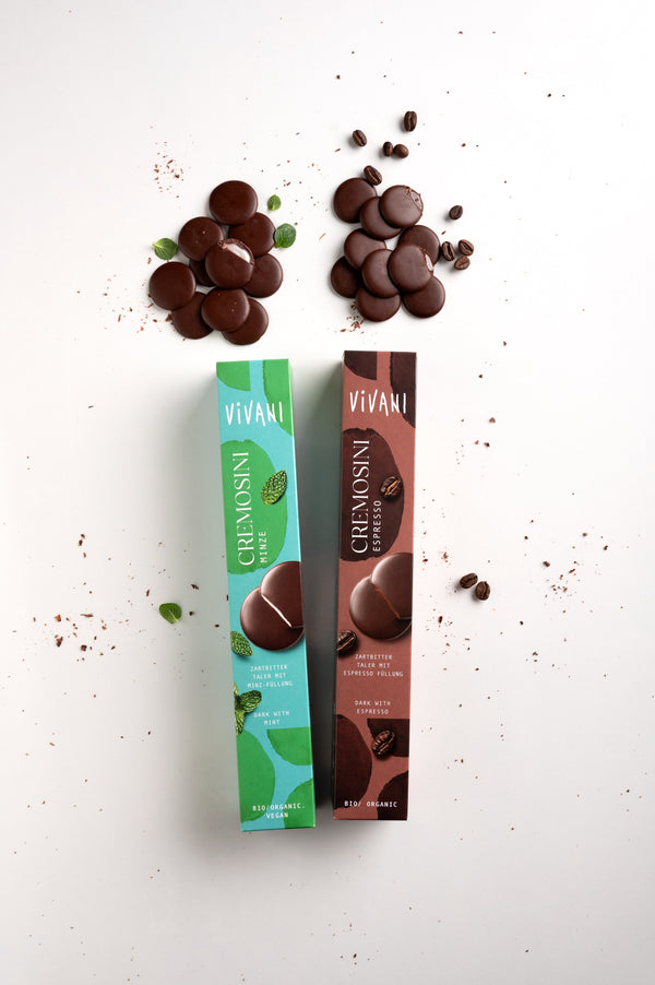 Vivani Mince čokoládové Cremosini Mint BIO (100 g)