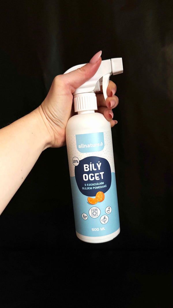 Allnature Bílý ocet sprej 10% s vůní pomeranče (500 ml)