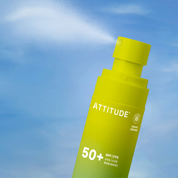 Attitude Opalovací mléko ve spreji SPF 50 - bez vůně (75 ml)