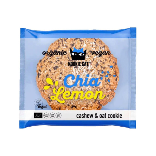 Kookie Cat Sušenka s chia semínky a citronem BIO (50 g)