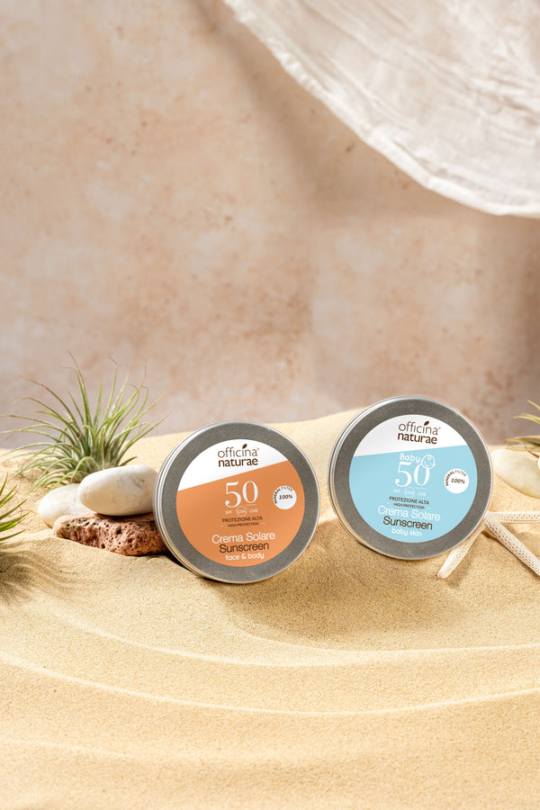Officina Naturae Opalovací krém pro děti a citlivou pokožku SPF 50 v plechové dóze (75 ml)