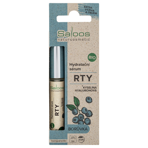 Saloos Hydratační sérum na rty BIO - Borůvka (7 ml)