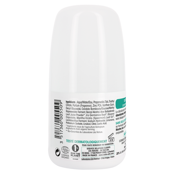 SO’BiO étic Deodorant roll-on 24h osvěžující s mátou BIO (50 ml)