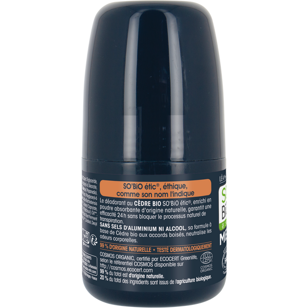 SO’BiO étic Deodorant roll-on 24h MEN - cedr BIO (50 ml)