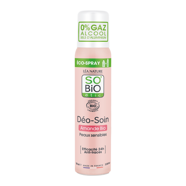 SO’BiO étic Deodorant přírodní ECO SPRAY 24h - mandle BIO (100 ml)