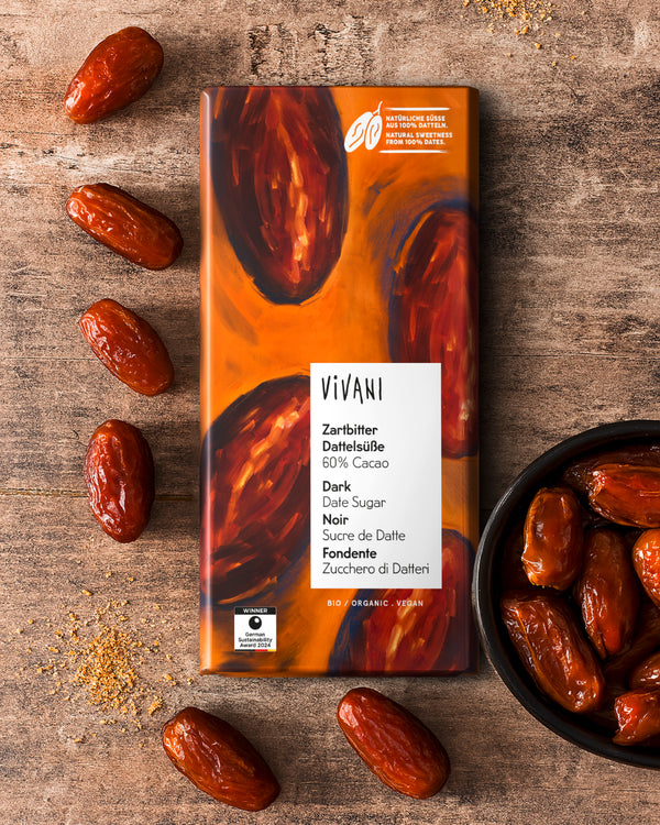 Vivani Čokoláda hořká s datlemi 60 % BIO (80 g)