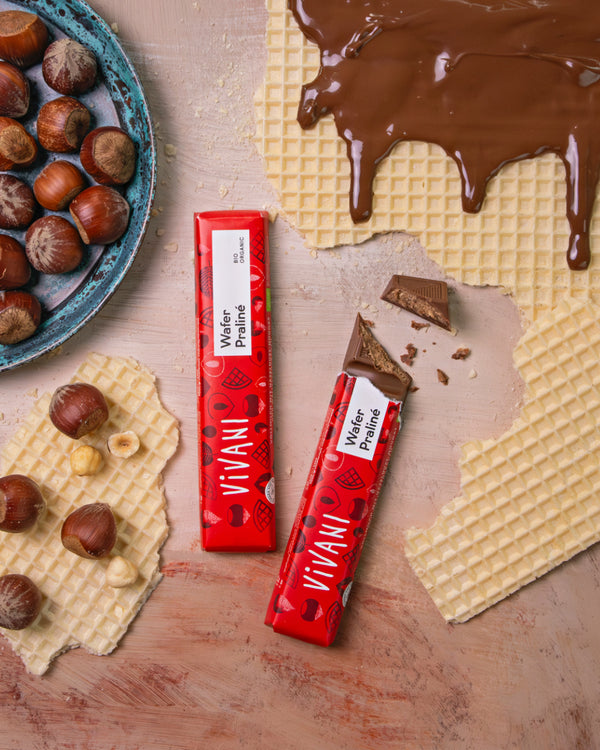 Vivani Tyčinka mléčná čokoláda nugát-oplatka BIO (40 g)