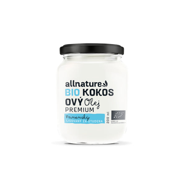 Allnature Kokosový olej panenský BIO (200 ml)