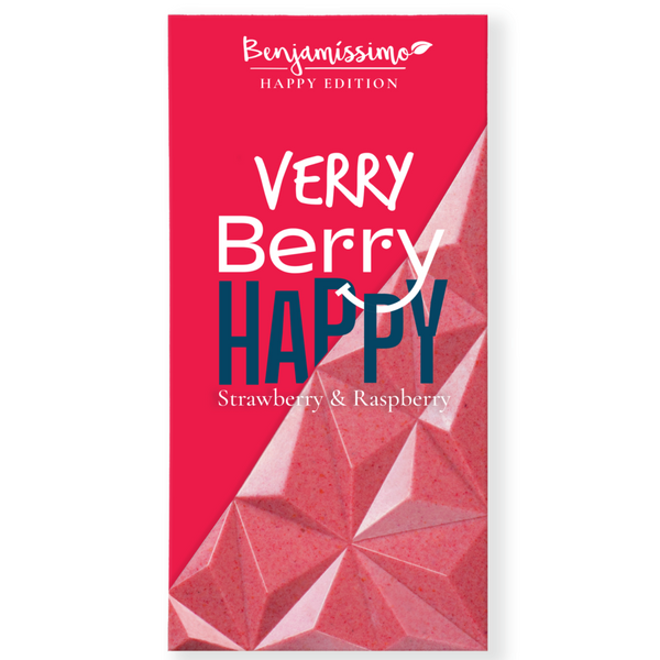 Benjamíssimo Čokoláda Very Berry s jahodou a malinou BIO (60 g)