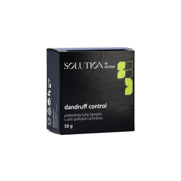 Kvitok Solution Prebiotický tuhý šampon s anti-pollution ochranou Dandruff Control (50 g)