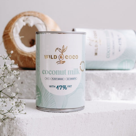 Wild & Coco Mléko kokosové 17 % BIO (400 ml)
