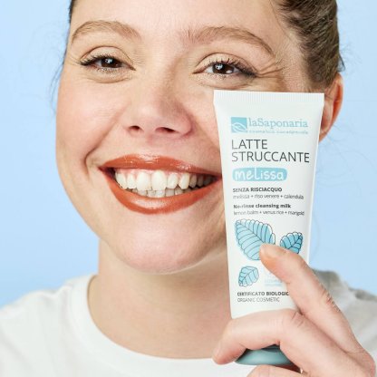 laSaponaria Čisticí pleťové mléko s meduňkou BIO (100 ml)