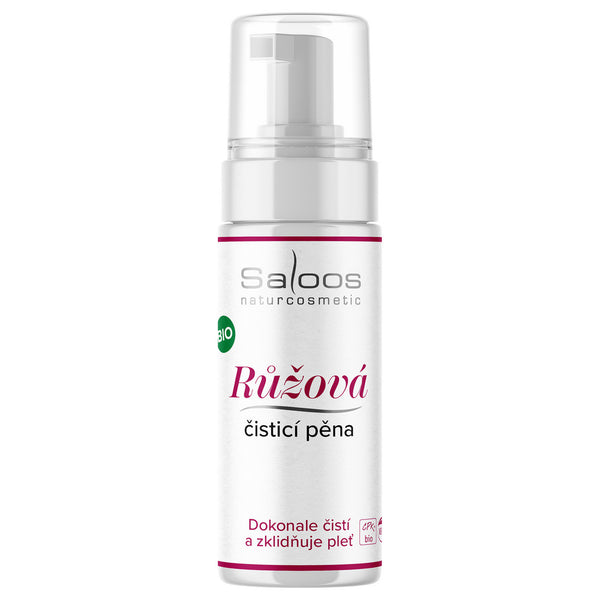 Saloos Růžová čisticí pěna na pleť BIO (150 ml)