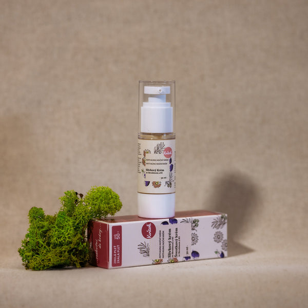Kvitok Noční švestkový krém pro zralou pleť 50+ - vzorek (2 ml)
