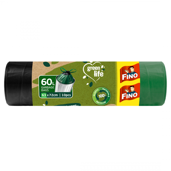 FINO Pytle na odpadky zatahovací Green Life - 60 l (10 ks)