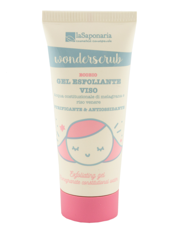 laSaponaria Peelingový gel na obličej WonderScrub BIO (100 ml)