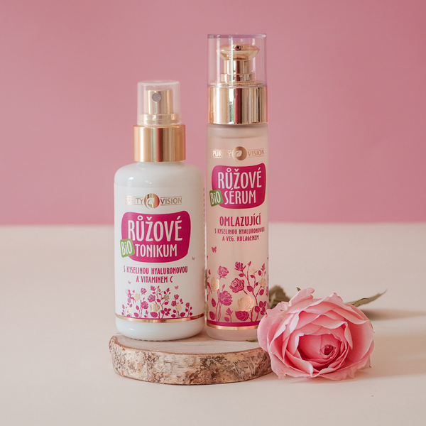 Purity Vision Růžové omlazující hyaluronové sérum BIO (50 ml)