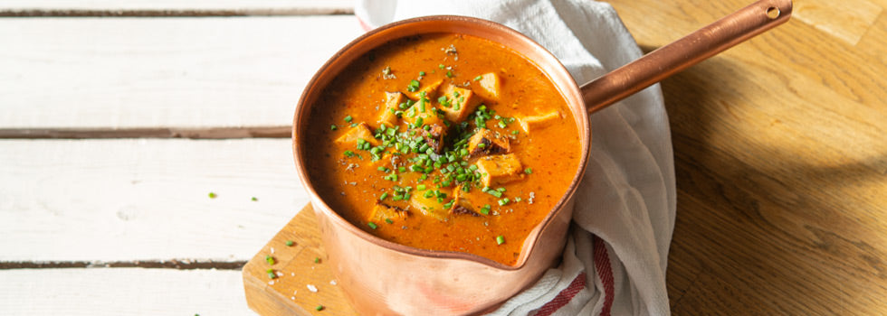 Vege guláš s tofu jako buřtguláš