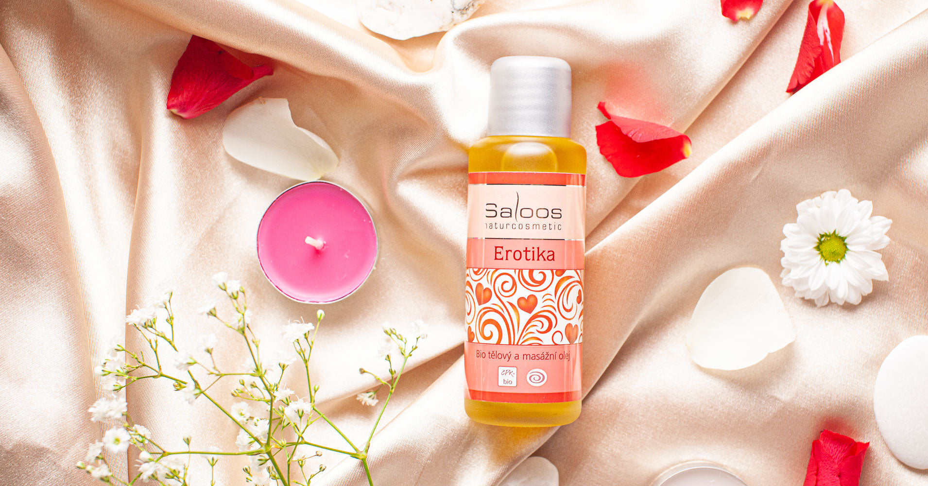 Saloos Tělový a masážní olej Erotika BIO (50 ml)