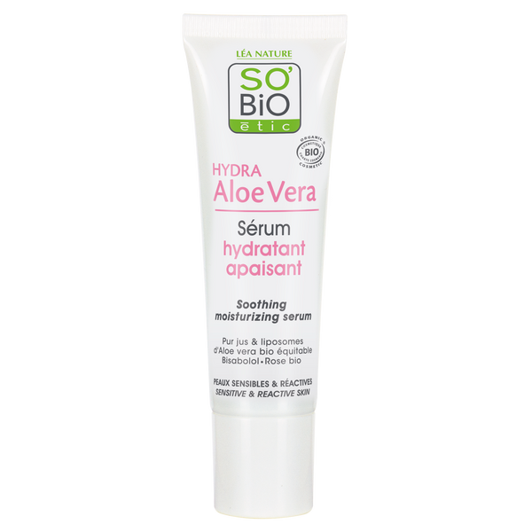 SO’BiO étic Sérum pleťové s Aloe vera - zklidnění a hydratace pro citlivou pleť BIO (30 ml)