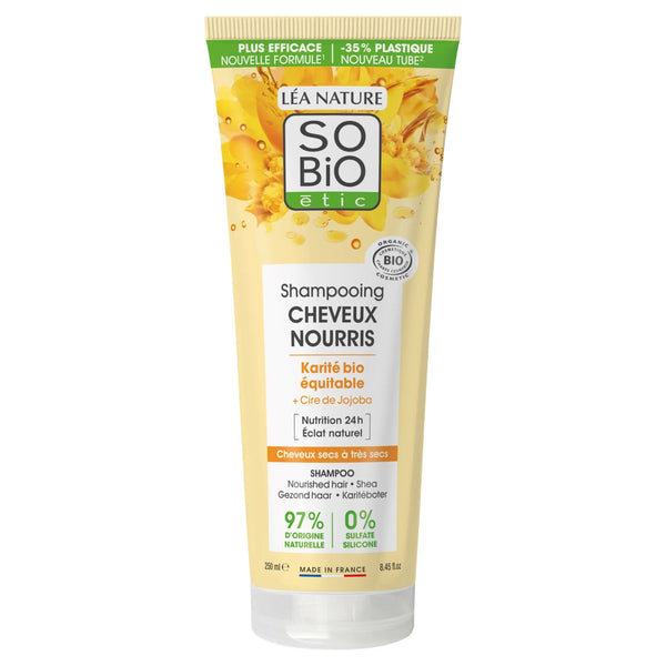 SO’BiO étic Šampon vyživující s bambuckým máslem a arganovými ceramidy BIO (250 ml)