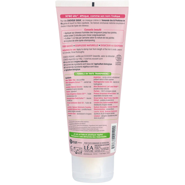 SO’BiO étic Maska a péče bezoplachová 2v1 s mandlovým mlékem a rýžovými proteiny BIO (200 ml)
