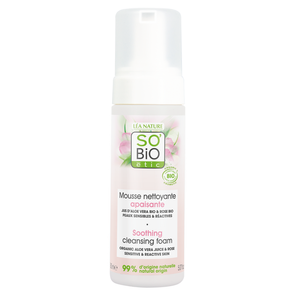 SO’BiO étic Pěna čisticí zklidňující Aloe Vera BIO (150 ml)