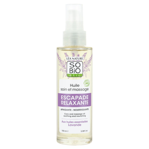 SO’BiO étic Olej tělový masážní s levandulí BIO (100 ml)