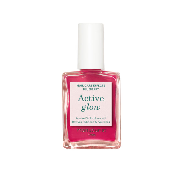 Manucurist Green Pečující schnoucí lak na nehty Active Glow - Blueberry (15 ml)